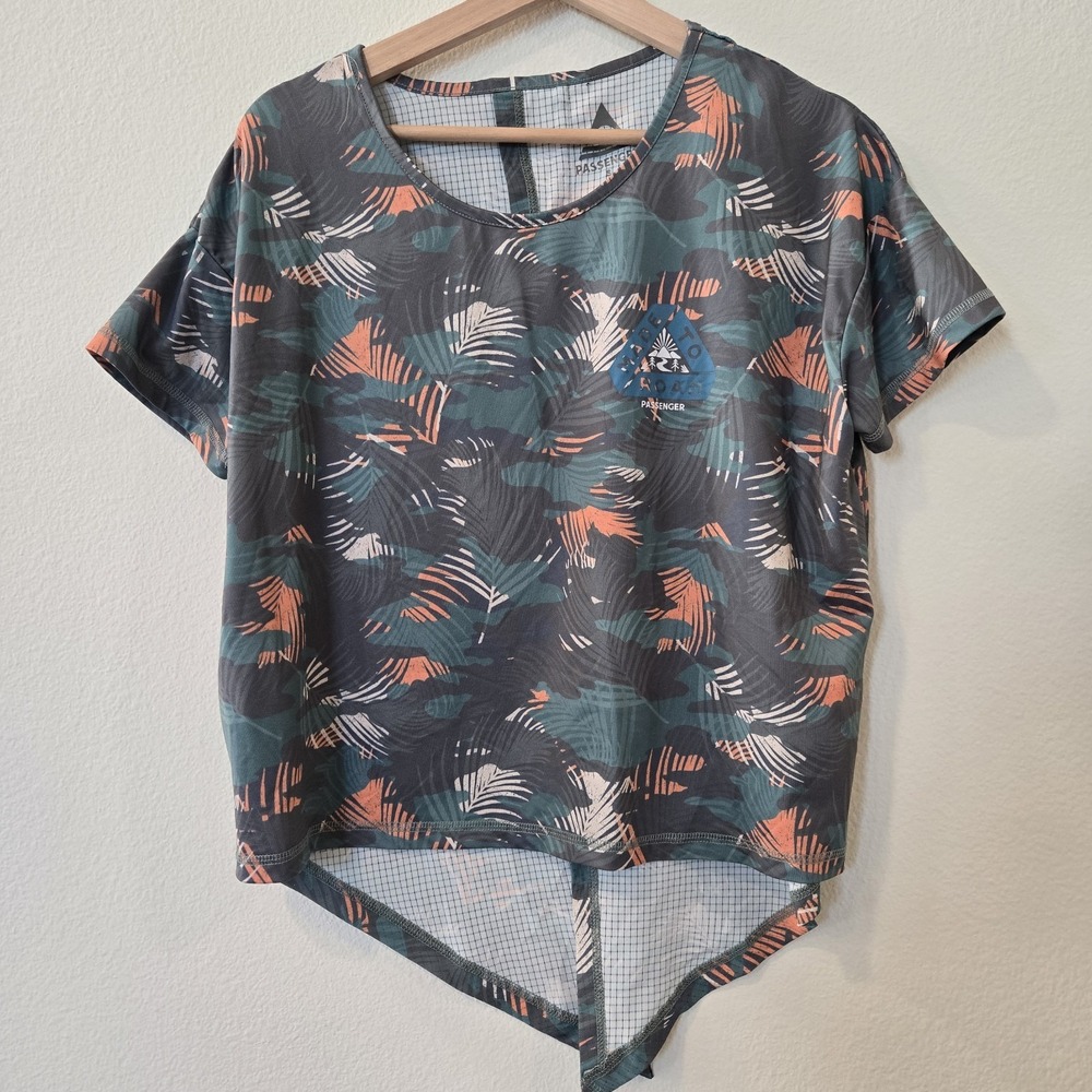Passenger Womens Chakra‎ Tie Back Active Shirt Size Small